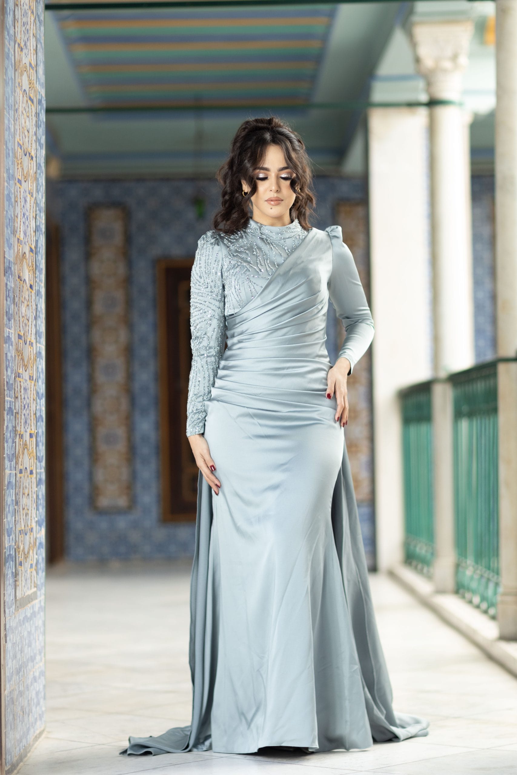DIANA DRESS - BLEU