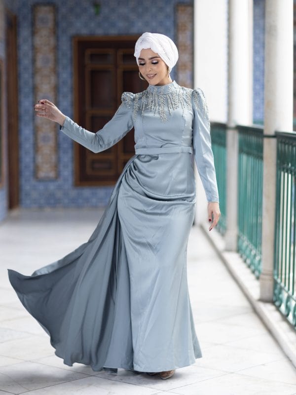LOLA DRESS - BLEU